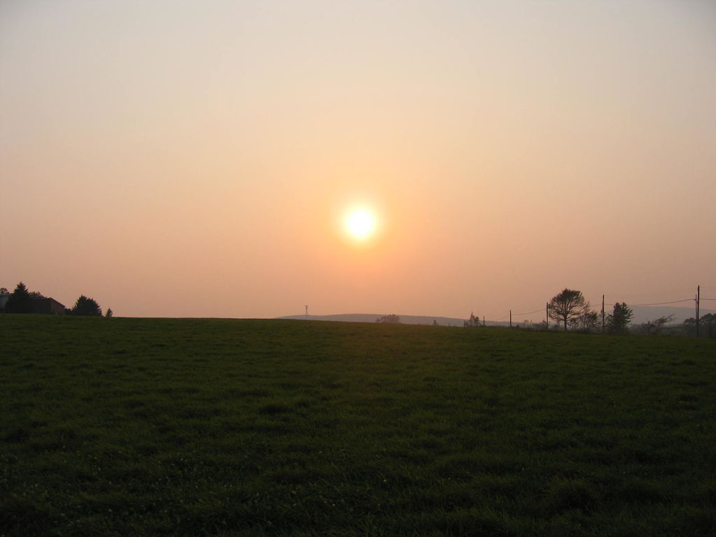 北広島 夕日
